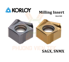 Mảnh Dao Phay SAGX, SNMX (RM8-X) Korloy