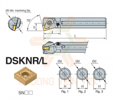 CÁN DAO TIỆN TRONG DOUBLE CLAMP SYSTEM DSKNR/L