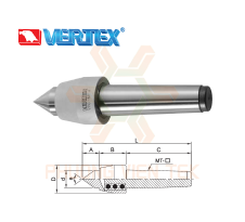 Mũi Chống Tâm Máy Tiện Chịu Tải Trọng Nhẹ VPC Vertex