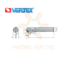 Cán Dao Tiện Trong Loại Nhỏ SDZC Ghép Mảnh Vertex