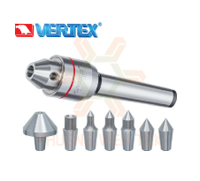 Đầu Chống Tâm Xoay Máy Tiện VLC (Có Mũi Tâm Thay Đổi) Vertex