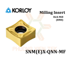 Mảnh Dao Phay SNM(E)X-QNN-MF (RM8) Korloy