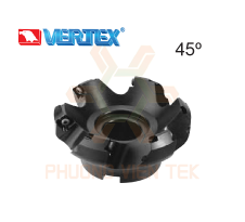 Đài Dao Phay Khỏa Mặt Tốc Độ Cao 45º Vertex Series HCB