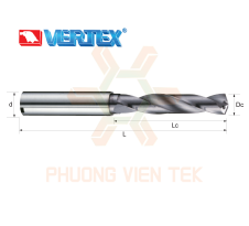 Mũi Khoan Hợp Kim Có Lỗ Tưới Dầu VDD35 Vertex