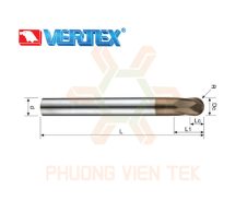 Dao Phay Cầu Hợp Kim VBB61 <68HRC Vertex