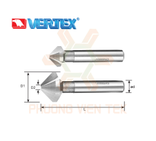 Dao Phay Thép Gió Vát Mép 45 Độ Vertex