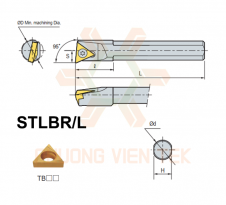 Cán Dao Tiện Trong Compact Mini STLBR/L Korloy