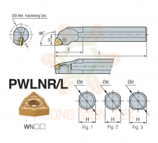 Cán Dao Tiện Trong Lever Lock System  PWLNR/L Korloy 